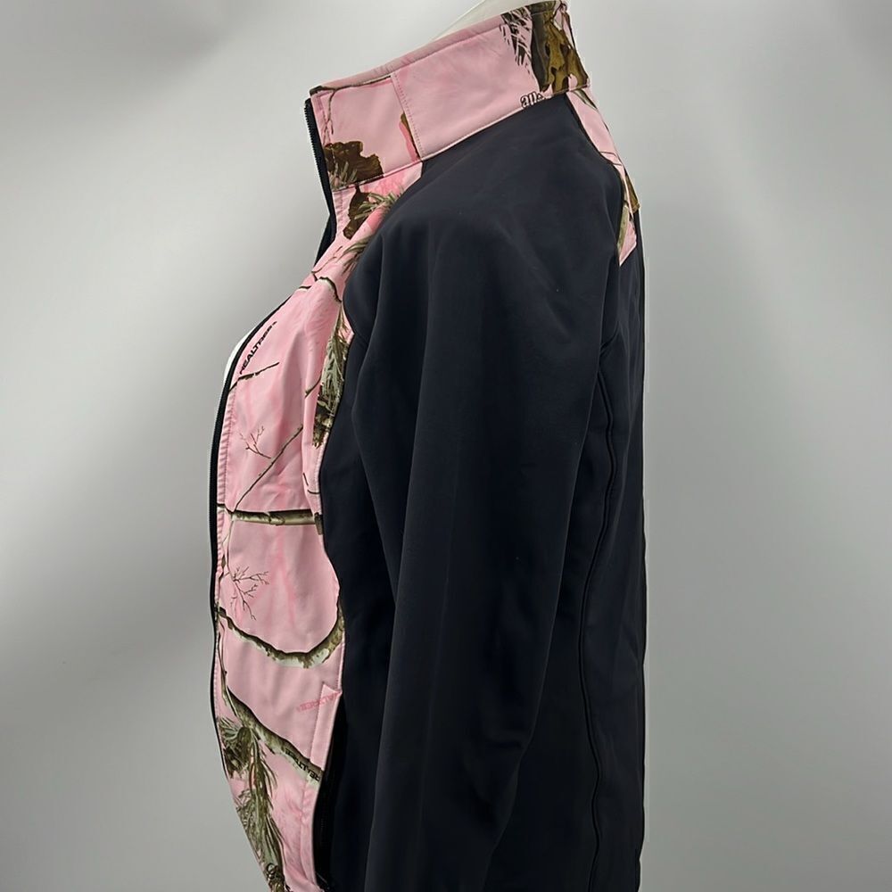 RealTree women’s pink black long sleeve full zipper jacket - Picture 4 of 6